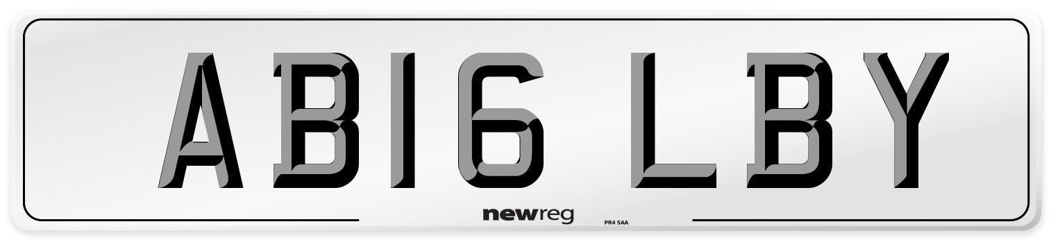 AB16 LBY Number Plate from New Reg